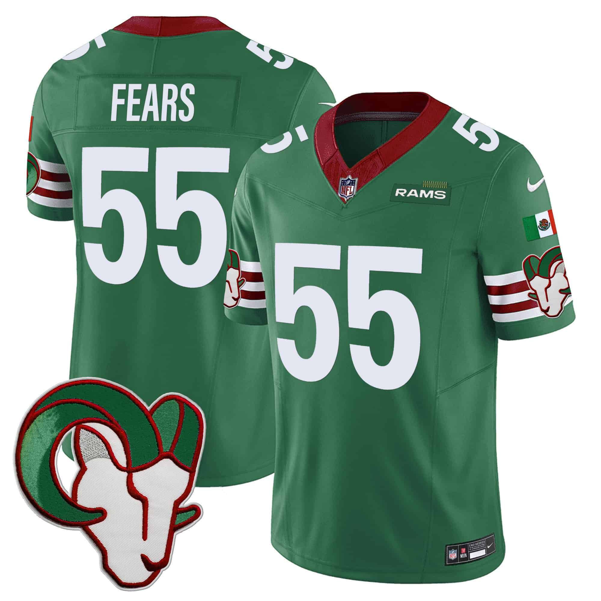 Men Los Angeles Rams #55 Fears Green 2024 Nike Mexico Vapor Limited NFL Jersey->indianapolis colts->NFL Jersey